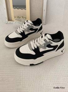 MRJNGNMRN Women Casual Shoes - 黑與白 - 查看 2