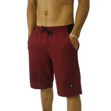 Kit 5 Bermuda Sweatpants Men's Gym Training Striped Cotton - 彩色 - 查看 2
