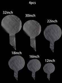 4pcs Transparent Expandable Bubble Balloon, 20/24/36 Inch, Wedding/Birthday Party Decorations, Baby Bath Decor
