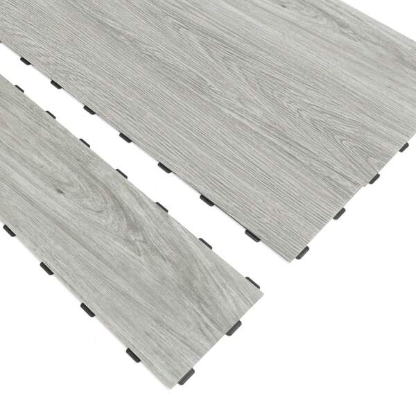Art3d 18pcs 36'' X 6'' Interlocking Luxury Vinyl Flooring Tile,Clicklock Wood Floor Plank For Home Decor,Kitchen,Living Room,Bathroom - Waterproof, Anti-Slip, Wear-Resistant, Reusable