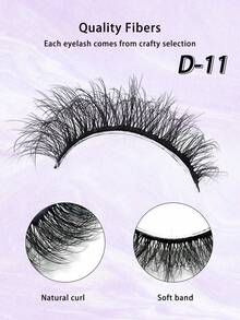 5 Pairs Full Strip Lashes False Eyelashes Wispy Natural Lashes Dramatic Volume Daily Eyelash 3D Fluffy Eyelashes - Cat Eye Lashes - View 3