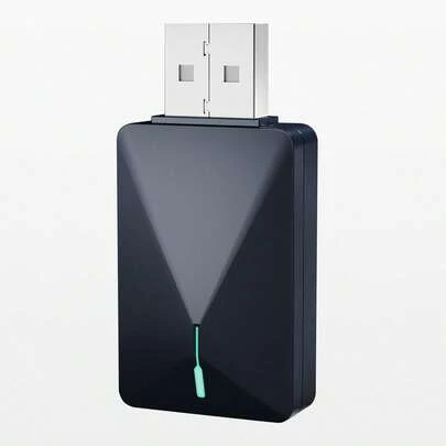 XUDA 2-In-1 Mini CarPlay AI Box, Supports Wired/Wireless CarPlay And Android Auto, 5GHz WiFi5 Transmission Speed, Plug And Play, Fashionable And Portable, Suitable For 99% OEM CarPlay Vehicles, Compatible With IOS 10+/Android 11+, USB/USB-C Interface.