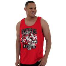 Camiseta de tirantes de la Leyenda Nacida Callejera para hombres - Rojo - Ver 1