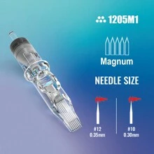 YILONG 10pcs/Pack Tattoo Needles RL RS M1 Size Professional Disposable Transparent Needles Permanent Eyebrow Lip Makeup Needles Suitable For Tattoo Machine Pen - Blue - View 13