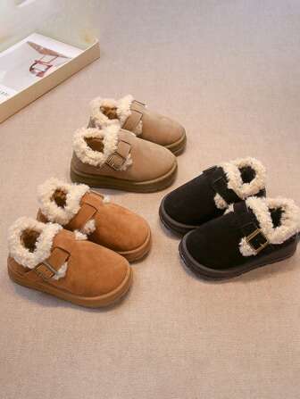 1 双 Zhino 精选冬季新款女童厚底防滑防水保暖内衬保暖舒适雪地靴，户外休闲低帮靴