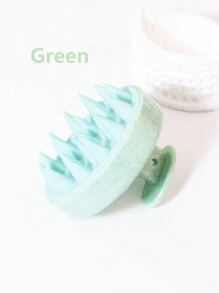 Brosse de shampooing pour massage du cuir chevelu, utilisation à sec et humide, soins manuels du cuir chevelu, grattoir doux en silicone utilisé pour enlever les pellicules et exfolier - Multicolore - Voir 9