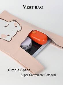 1 Peça Bolsa Multiuso de Crochê Respirável com Padrão de Gato Cartoon, Bolsa Transversal de Moda Casual Feminina, Adequada para Uso Diário, Férias, Transporte, Compras, Fotografia, Viagem, Acampamento, Caminhada, Volta às Aulas, Feriados, Estudante, Mulher, Todas as Estações, Também um Ótimo Presente para o Dia das Mães - Multicolorido - Visão 5