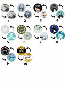 1 件洗碗機磁鐵清潔髒標誌正反指示貼紙時尚通用廚房洗碗機冰箱磁鐵 Uv 工藝加軟磁鐵適用於廚房收納盒方形邊框圖案冰箱裝飾品 - 黑色 - 查看 6