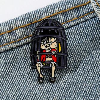  ONE PIECE 1 Pc Adventure Cartoon Character Brooch Handsome Monkey D. Luffy Enamel Pin Backpack Clothes Jewelry Metal Badge Accessories Gift For Friends Office Accessories Shirts Jacket Halloween Autumn-Winter Accessories,Suitable For Teens, Youth,Men,Casual, Outdoor, Athletic, Vacation, Graduation Gifts, Birthday, Daily Wear Clothes Pin Funny Cute Teacher Gifts Halloween Accessories Teachers Day00 Christmas Men Gifts Bag Pins