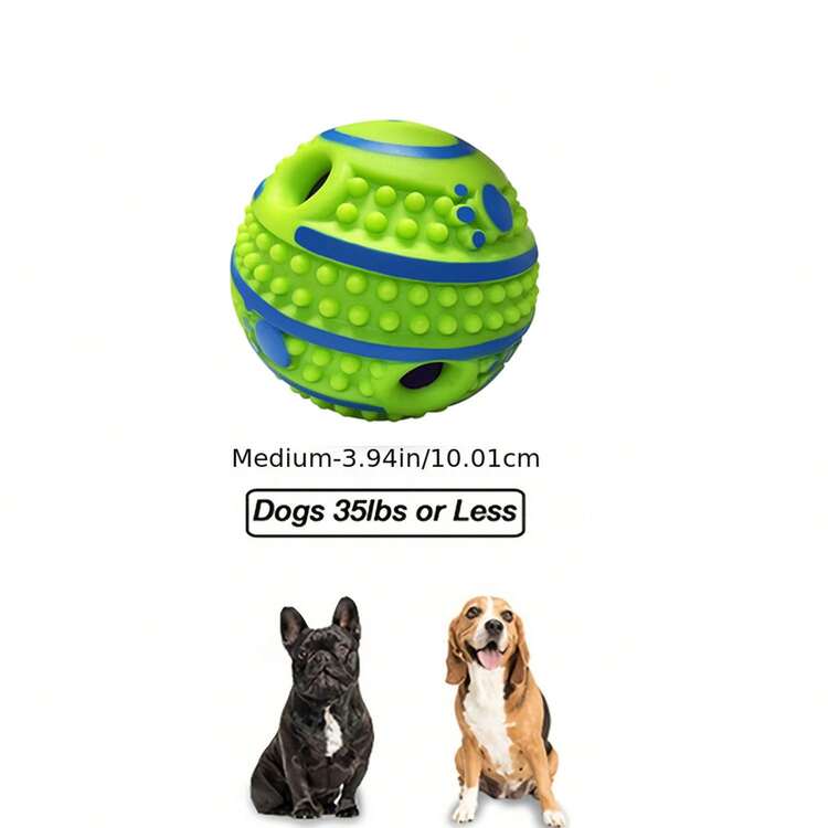 Pet Toys Spiky Giggle Dog Toys Ball For Dogs Teeth Cleaning Ball Interactive Dog Ball Giggle Sounds When Shake Or Roll For Playing Training For Small Medium Large Dogs Gift - Green - View 11