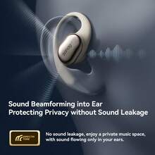 Tai nghe không dây Sanag C16S dạng hở tai có thời lượng pin dài 56 giờ Tai nghe âm thanh toàn cảnh Dolby-Level Thiết kế dạng hở tai thoải mái không gây khó chịu - Màu be - Xem 4