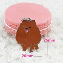 1pc Metal Mini Dachshunds Bulldogs Dog Charm For Jewelry Cute Animal Couple Lovely Keychain Car Keyring Bag Headphone Pendant Bracelet Necklace Char - Multicolor - View 40