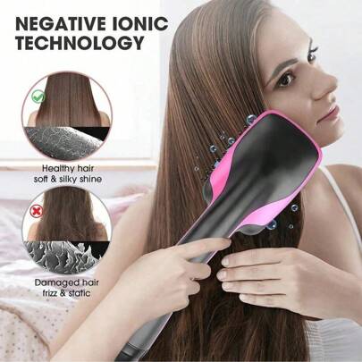 Hair Dryer One Step Electric Hot Air Brush Travel Hairdryer Hairbrush Professional Hair Straightening Hairbrush Styling Tool