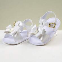 Baby Girl Sandals With Comfortable Bow - 白色 - 查看 2