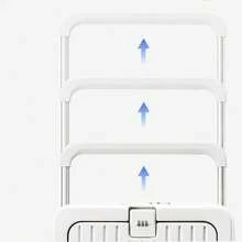 多用途可扩展拉杆行李箱，带前开盖，随身携带尺寸行李箱，带平滑旋转轮，密码锁，耐冲击，内置 USB 充电端口（不含移动电源），侧钩 + 后瓶架，适用于商务旅行/家庭旅行/短途和长途旅行旅行箱行李箱旅行箱旅行行李袋和行李箱 - 綠色 - 查看 6