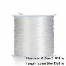 2pcs Elastic Beading Thread/Wire For Jewelry Making DIY Bracelets Necklaces, Crystal String, Approximately 10M Each