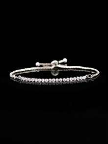 5 件/套复古向日葵奢华高品质珠宝套装：可调节项链、耳环、手链、戒指、合成全钻石 - 适用于婚礼、派对、节日 - 銀色 - 查看 6