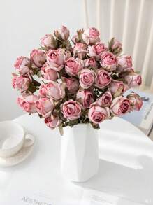 1入/6入組人造滿天星花束,婚禮裝飾,家用花瓶裝飾,餐廳、臥室、浴室裝飾,情人節、新年裝飾,室外花園花藝佈置,攝影道具,窗台、校園季、生日派對、花藝佈置