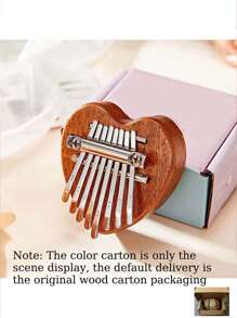 1 chiếc đàn Kalimba mini 8 phím bằng gỗ làm móc khóa phụ kiện, thích hợp cho người yêu âm nhạc và người mới bắt đầu, bao gồm dây treo ngẫu nhiên cho ngày lễ tình nhân - Nhiều màu - Xem 8
