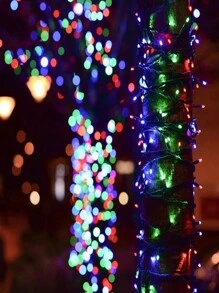 1 dây đèn trang trí ngoài trời năng lượng mặt trời, 7m 50 đèn LED, 12m 100 đèn LED, 8 chế độ, đèn trang trí cây thông Noel LED cho hàng rào và sân vườn, trang trí không khí tiệc tùng (có đèn ấm áp và nhiều màu), đèn trang trí Giáng sinh ngoài trời, đèn trang trí phòng ngủ, trang trí nhà, trang trí tiệc, lễ hội ngày lễ, quà tặng Giáng sinh, lễ tạ ơn, đồ trang trí cây thông Noel - Nhiều màu - Xem 9