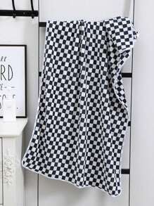 Juego de toallas de baño de franela de terciopelo a cuadros o toalla individual - Toallas extra suaves y muy absorbentes, ideales para spas, natación, envoltorios para el cabello o como mantas para sofá - Cuatro tamaños para adultos y parejas (34x75cm, 40x80cm, 70x140cm, 90x170cm)