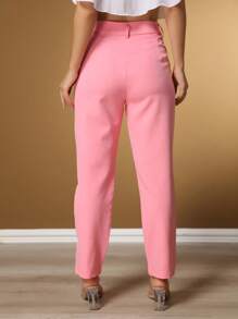 Women's Pants/Tailored Pants/Basic Pants/Elegant Pants/Skinny Pants/Blogger Pants/Fashion Pants - 粉色 - 查看 4