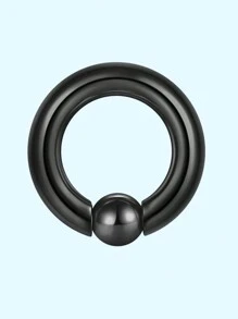 1pc Punk PA Ring Horseshoe Circular Barbell 316L Stainless Steel Body Jewelry For Women And Men Halloween Gift Daily Decoration - Multicolor - View 8