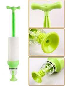 Vacuum Bag Suction Pump Ensuring That Fruits, Vegetables, Meats And Other Foods Remain Fresh And Tasty. - 綠色 - 查看 4