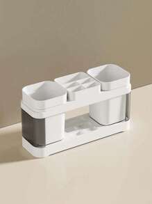 1 件套浴室牙刷和牙膏架收纳盒套装，现代风格家居浴室装饰秋季装饰返校 - 彩色 - 查看 13