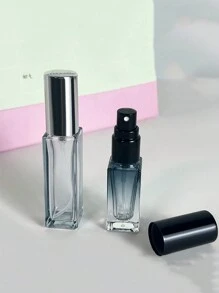 1pc/3pcs/5pcs 可再填充香水瓶，5ml 10ml 渐变蓝灰色加厚玻璃喷雾瓶，适用于旅行倾倒 - 彩色 - 查看 2