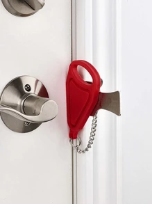 1个三色便携式旅行门锁，额外安全锁，旅行和酒店住宿可靠之选，为家庭、酒店和公寓提供额外隐私，防止未经授权的进入，保障居家旅行、住宅、卧室、酒店、公寓的安全。 - 彩色 - 查看 3