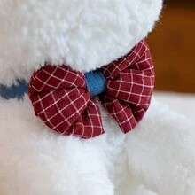 1 件 25 厘米可爱白色戴眼镜的 Westie 毛绒娃娃、生日礼物、派对装饰、抱枕 - 白色 - 查看 4