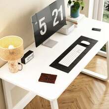Modern Sturdy Table Writing Desk Laptop Table ,Computer Desk Table Simple Gaming Table Home Desk Student Writing Desk Bedroom Desk Workbench Desk - 白色 - 查看 4