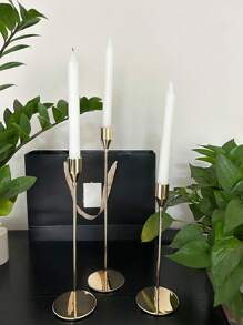 Holiday Birthday Candlestick Metal Ornaments Light Luxury Candle Lamp Home Western Romantic Wedding Candlelight Evening Dining Props Candle Iron Candlestick Candle Cup Living Room Decoration Romantic Warm Ornaments Halloween,Spooky,Autumn,Festival,Holiday ,Winter,Holiday,Festival,Gifts Graduation
