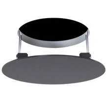 Blind Cover Round Mirror Recessed Plate For Ceiling Lamp Cutout - ARTBOX3D - 黑色 - 查看 1