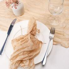 6 paquets de serviettes en mousseline de fromage, serviettes de table en gaze de 20 x 20 pouces, serviettes de table carrées rustiques faites à la main pour les fêtes, les mariages, les événements, les dîners en famille, la décoration bohème