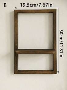 1 件木质浮动搁板，质朴木质搁板，用于墙壁储物，壁挂式木质展示架，适用于卧室厨房，壁挂式搁板，卫生间上方的墙壁搁板，小型壁挂式农舍装饰、家居装饰、房间装饰、墙壁装饰 - 置物架 - 查看 11