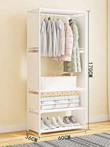Portable Bookshelf With Fabric Cloth Cube Closet Storage Organizer Bookcase Living Room Study Room Bedroom Multifunctional Organizer
