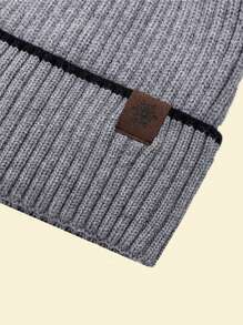 JZML 1 buc. Căptușeală termică din tricot pentru bărbați cu model fulgi de nea