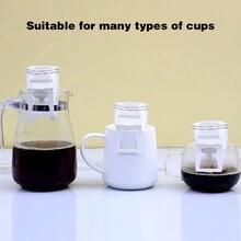 Filtri di carta monouso per caffè con gancio per orecchio, sacchetti filtranti per polvere di caffè con gancio per orecchio rinforzati, carta filtro per caffè a goccia manuale, portatile da usare