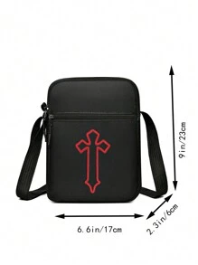 [Jul] Herr Casual Multi-Compartment Axelväska, Nylon Herrväska, Herr Business Bag Series Plånbok, Jul Thanksgiving Höst Resa Vinter Gåva Semester Förvaringsväska Handväska Sportväska Axelväska Sommar Tillbaka till skolan Material Tryckt Miniväska Plånbok Axelväska Förvaringsväska Semester - Multifärgad - Visa 7