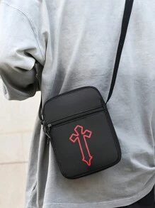 [Jul] Herr Casual Multi-Compartment Axelväska, Nylon Herrväska, Herr Business Bag Series Plånbok, Jul Thanksgiving Höst Resa Vinter Gåva Semester Förvaringsväska Handväska Sportväska Axelväska Sommar Tillbaka till skolan Material Tryckt Miniväska Plånbok Axelväska Förvaringsväska Semester - Multifärgad - Visa 6