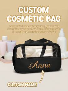 1 Peça Nécessaire Personalizada, Necessaire de Maquiagem Personalizada, Necessaire de Maquiagem com Bordado Personalizado, Nécessaire Personalizada, Necessaire de Maquiagem para Damas de Honra, Presente para Damas de Honra, Presentes Femininos, Presente de Aniversário, Presente de Dia dos Namorados, Presente de Casamento, Presente para Melhor Amiga, Presente para Mãe/Ela/Namorada/Esposa/Amiga - Multicolorido - Visão 7