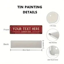 1pc Biển báo đường phố bằng kim loại tùy chỉnh có thể tùy chỉnh Văn bản cho đường Văn bản cá nhân cho thành phố, đường phố, trường học, doanh nghiệp, sân, nhà, trang trí tường phòng ngủ - Bộ bản vẽ của nghệ sĩ, Ngày lễ tình nhân, Trang trí ngày lễ tình nhân - Nhiều màu - Xem 5