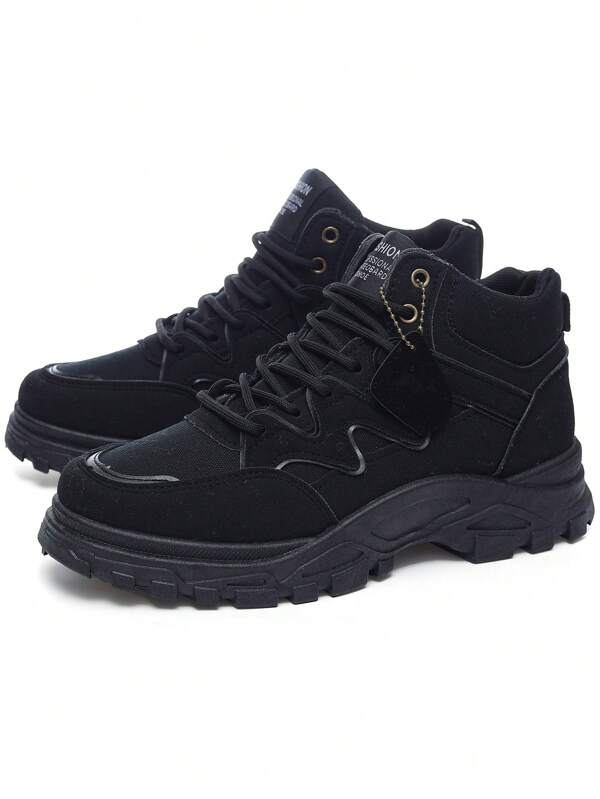 Spring Men Shoes New High-Top Fashion Versatile Elevator Shoes Casual Fashion Anti-Slip