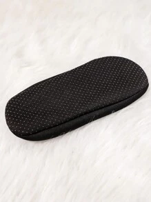 Thermal Lined Couple Slippers Soft Sole Non-Slip Yoga Ballet Dance Fitness Shoes, Winter - Black - View 6