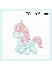 1pc Plush Bear Embroidered Patch, DIY Decorative Fashion Adhesive Sticker - As Photo - View 3