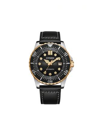 CITIZEN Reloj mecánico para hombre, relojes automáticos para hombre con correa de piel, regalo de lujo para hombres, familia, amante, padre NJ0176-10E