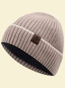 JZML 1 buc. Căptușeală termică din tricot pentru bărbați cu model fulgi de nea