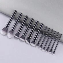 Bộ 12 cọ trang điểm đa năng - Cọ phấn, Cọ má hồng, Cọ nền, Cọ phấn mắt, Cọ tạo khối + Mút trang điểm góc cạnh, Mút trang điểm tròn, Mút trang điểm màu đen, Bộ cọ, Bộ cọ trang điểm, Bộ cọ trang điểm, Bộ trang điểm hoàn chỉnh, Bộ cọ trang điểm, Bộ trang điểm hoàn chỉnh, Bộ cọ, Bộ cọ trang điểm, Bộ quà tặng trang điểm, Bộ - màu đen - Xem 5